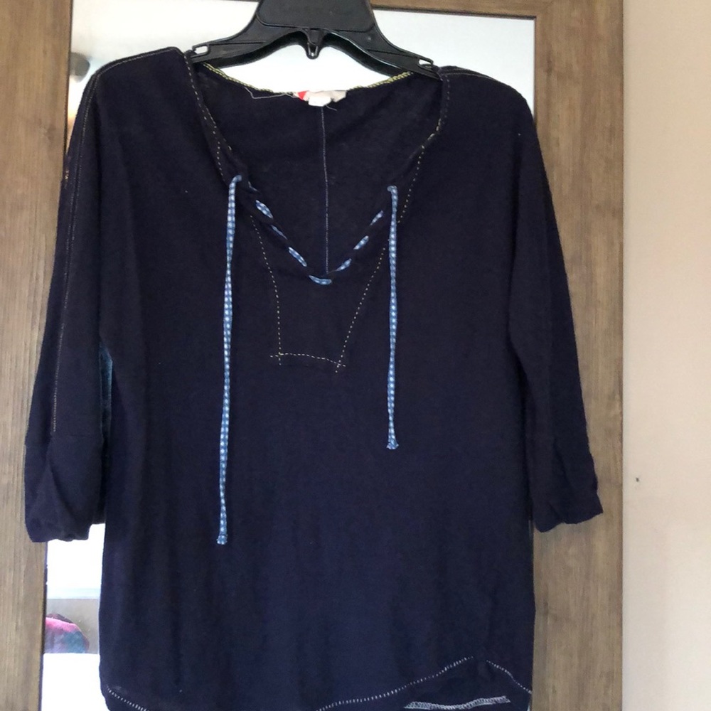 Anthropology quarter sleeve shirt